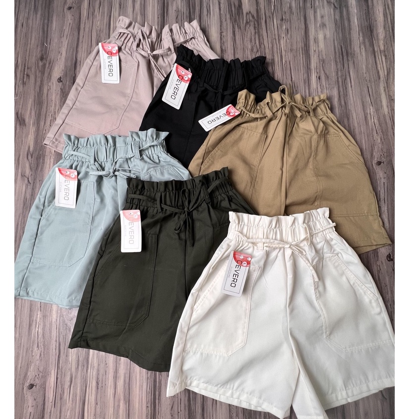 Celana Jeans Pendek Korean Style Wanita Hot Pants Jens Kulot Denim Cew Hopylopy - Celana Pendek Wani