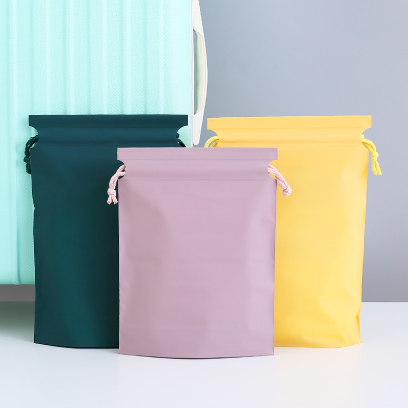 T&amp;Y Premium Drawstring Pouch Bag Tas Serut Tebal Packaging Makeup Kantong Travel Warna Pastel Sebaguna Bahan Tebal Organizer Bag Anti Air Tempat Penyimpanan Pakaian Make Up Pouch Serut Murah