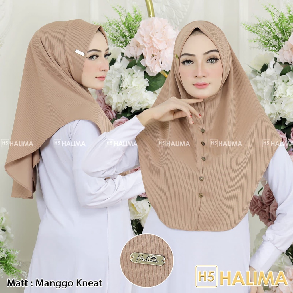 hijab  instan halima kancing M