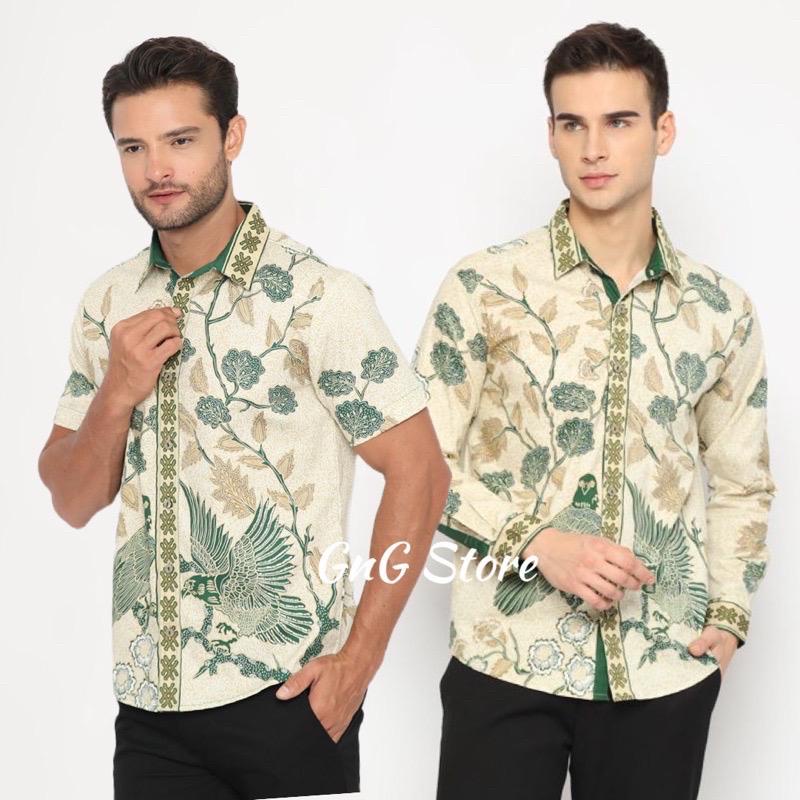 Dress Batik 263 IJO/ Batik Wanita Modern/ Seragam Batik
