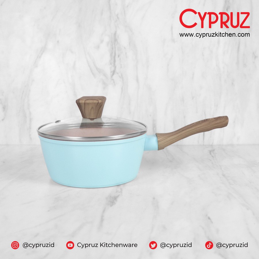 Cypruz SN-0293 Color Marble Sauce Pan / Panci Susu Anti Lengket 16cm