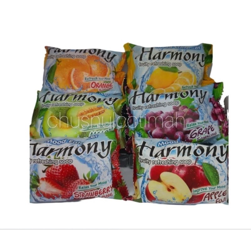 PROMO SABUN HARMONY 70 gr / SABUN BATANG HARMONY AROMA BUAH / SABUN MANDI HARMONY / SABUN MANDI AROMA BUAH