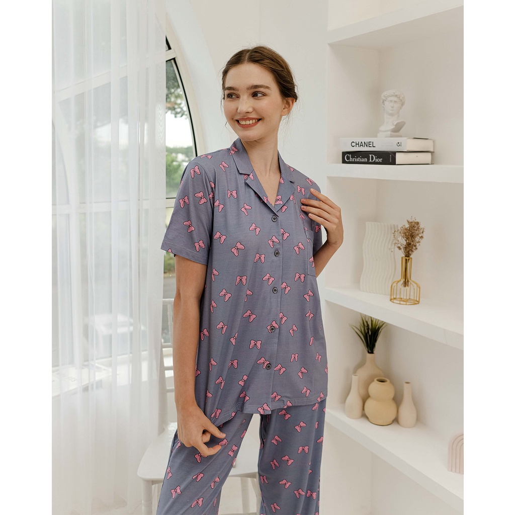 Cielyn X Never To Old - Daisy Bonnie TENCEL™ Modal Piyama Wanita Dewasa Set