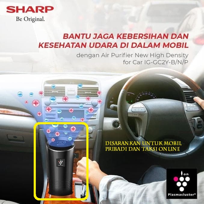 ORIGINAL  COD Air purifier SHARP pembersih udara MOBIL penjernih udara anti virus Mobil Toyota Non A