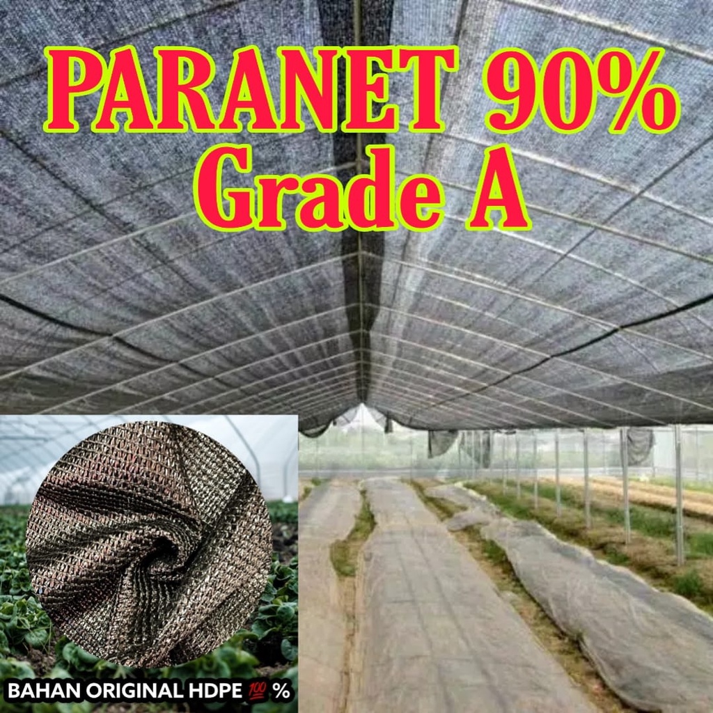 PARANET 90% import Panjang 5 meter x Lebar 3 meter Jaring paranet