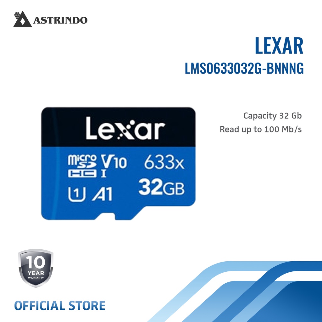 Lexar MicroSD Card 32GB/100Mbs - LMS0633032G-BNNNG