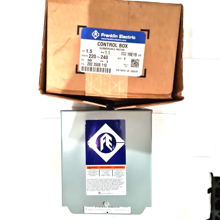 Ready oke] CONTROK BOX POMPA AIR MERK FRANKLIN ELECTRIC 1,5 HP