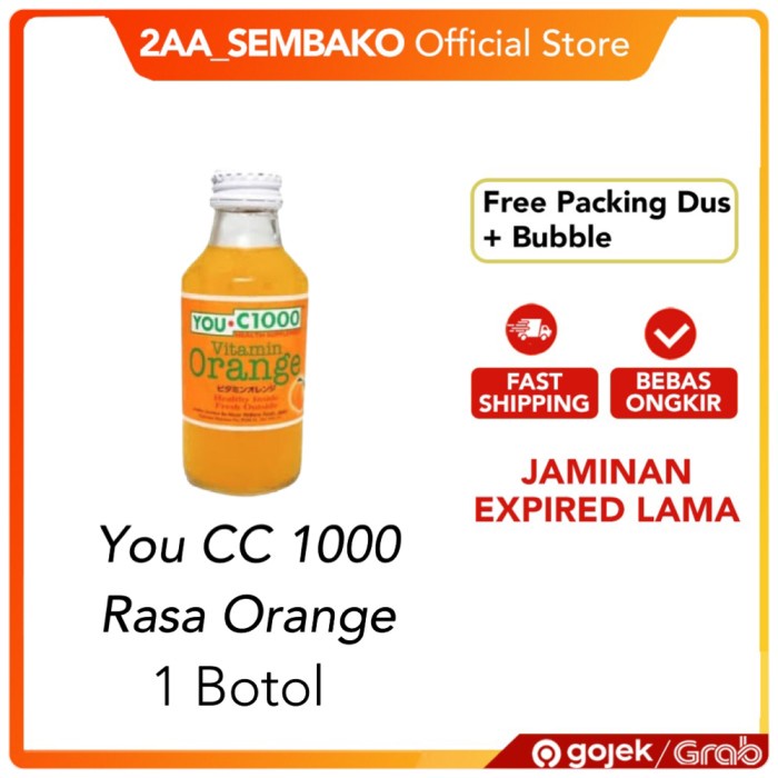 

YOU CC 1000 ORANGE BOTOL BELING @1BOTOL
