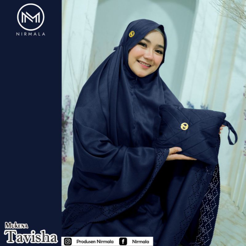 MUKENAH TAVISHA ORIGINAL BY PRODUSEN NIRMALA BAHAN VELVET SILK PREMIUM