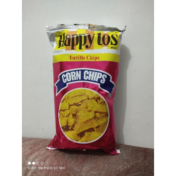 Jual Happy Tos Tortilla Chips Corn Merah 160g Shopee Indonesia