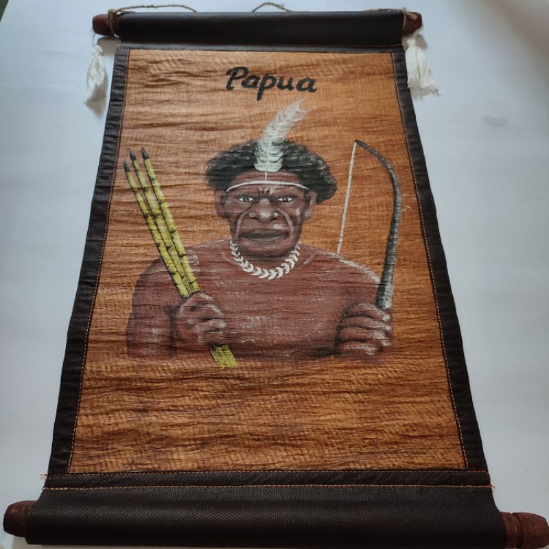 lukisan kulit kayu Papua Pace papua