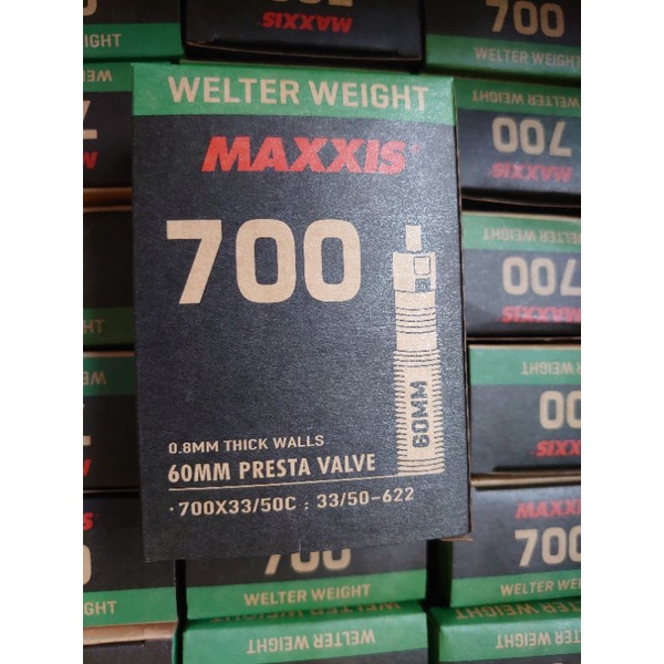Ban dalam sepeda maxxis 700 x 33c/35c/38c/40c/43c/50c fv 60mm