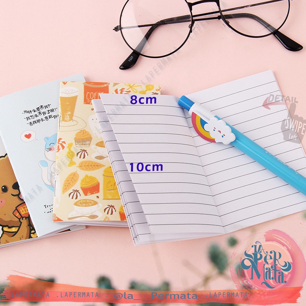 Buku Tulis / NoteBook MINI NOTES Imut Lucu - LPM Shop