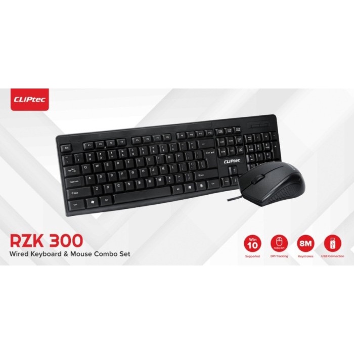 Cliptec RZK300 Wired Keyboard+Mouse Combo