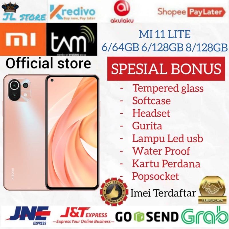 XIAOMI MI 11 LITE 8/128GB 6/128GB 6/64GB GARANSI RESMI XIAOMI INDONESIA