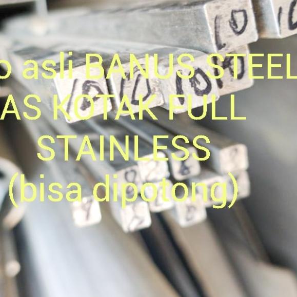 AS kotak stainless 304 5 mm x 5 mm x 6 mtr full stainless 5 x 5 mm