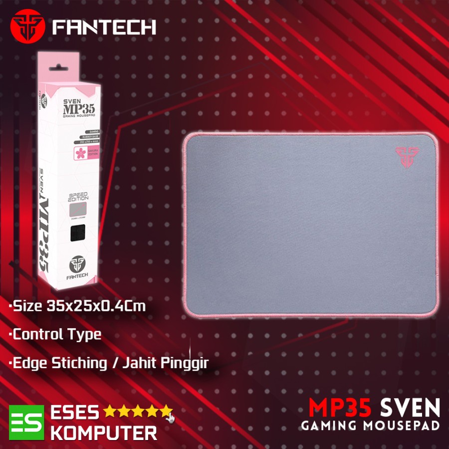 Mousepad Fantech MP35 MP-35 Sakura Pink Edition - Speed Type - Gaming