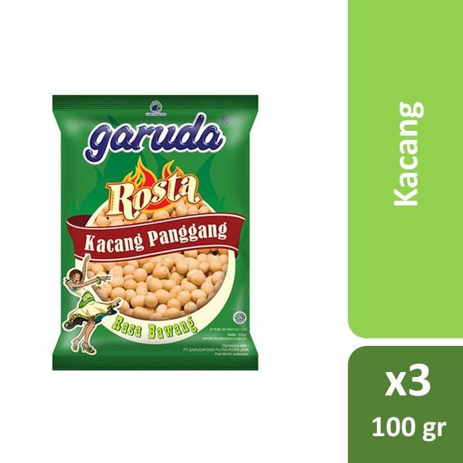 

ゔ Garuda Rosta Kacang Panggang Bawang 3 x 100 gr ム