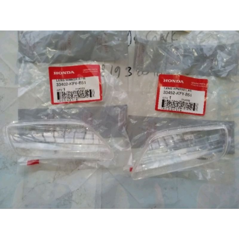 mika lampu sen sein depan kanan dan kiri Honda Astrea Legenda 2 original Ahm 33402 33452 KFV B51