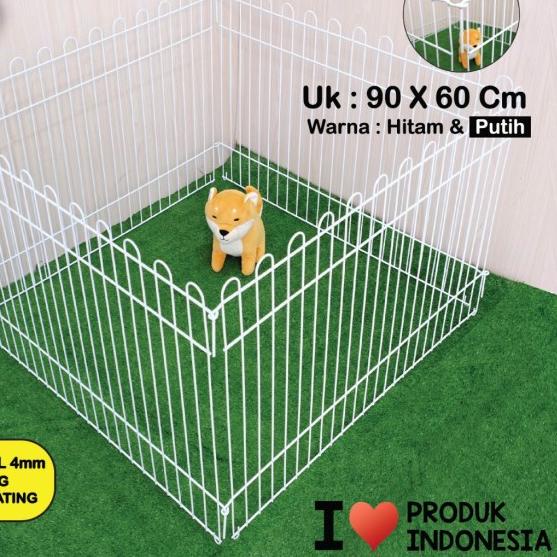 KANDANG ZUKO PAGAR ANJING KUCING PAGAR UMBAR PAGAR BESI ANDDISPLAY - Hitam