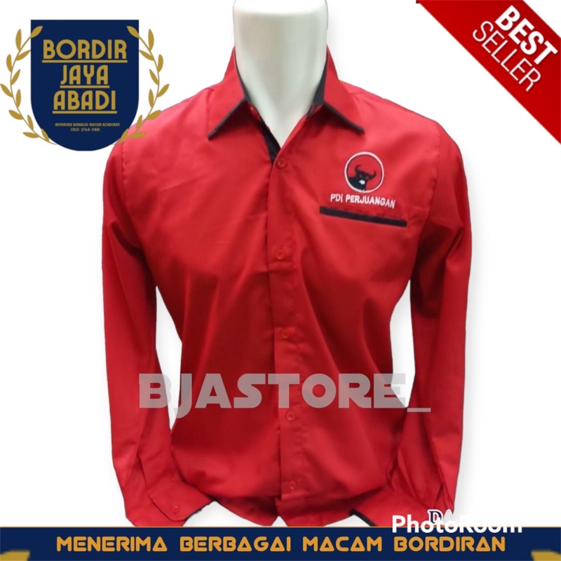 Kemeja PDI Perjuangan Terbaru - Lengan Panjang
