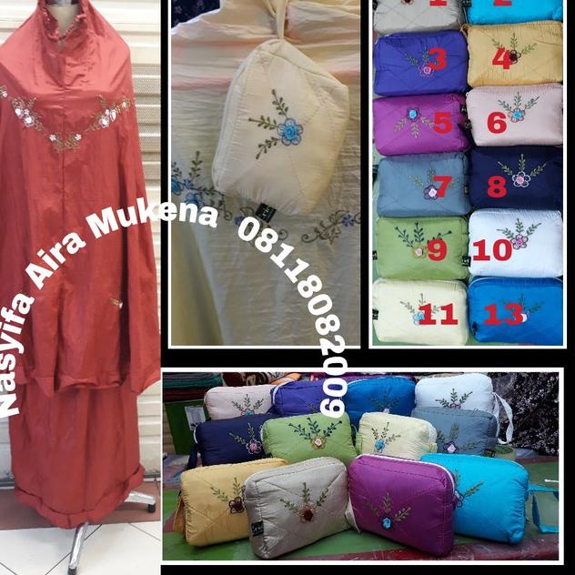 mukena parasut bordir