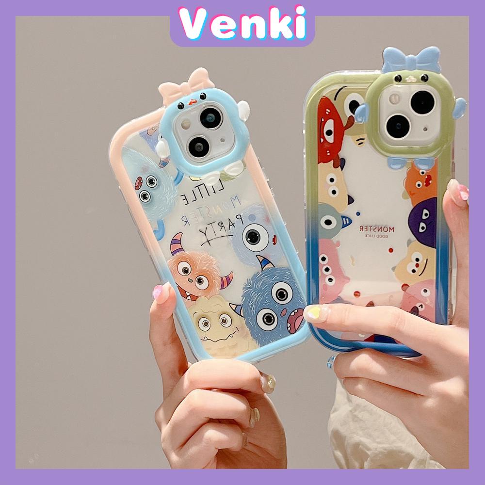 iPhone Case Silicone Soft Little Monster Case Glossy Cute Cartoon Airbag Shockproof Protection Camera Compatible For iPhone 14 Pro Max 13 12 11 Pro 7 8 Plus XR