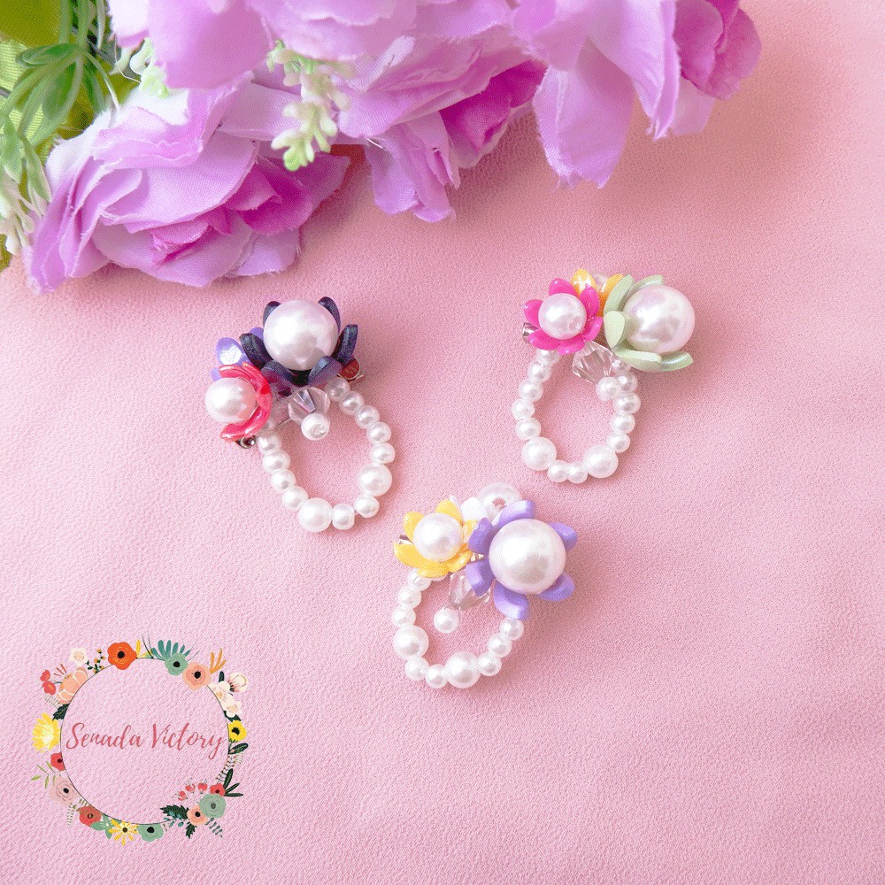 Senada Victory Bross Bahu Hijab Kelopak Bunga Cantik Handmade Aksesoris Fashion SB01