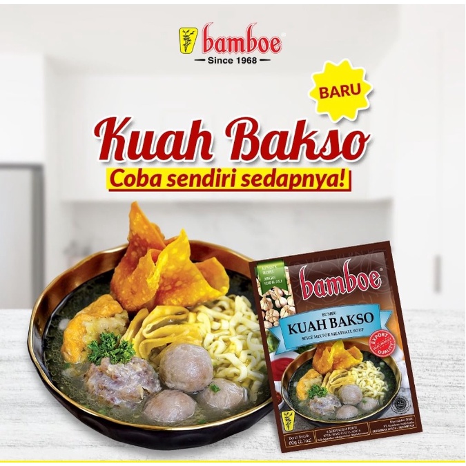 

Bamboe Export Bumbu Kuah Bakso Segar Lezat Bumbu Instant Kuah Baso