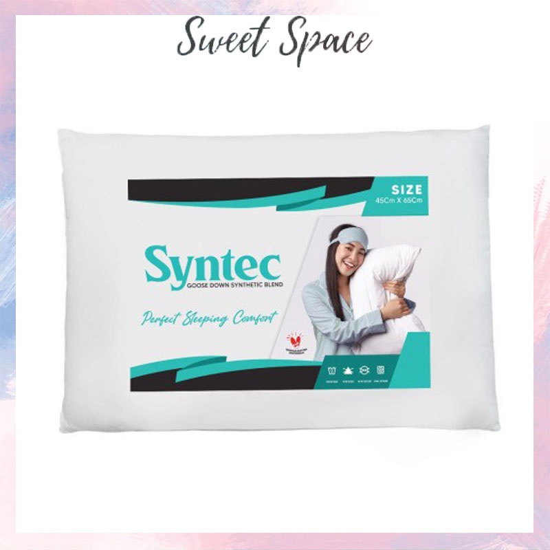 BANTAL TIDUR SYNTEC BULU ANGSA HALLOW FIBER 45X65 CM [SWEETSPACE]