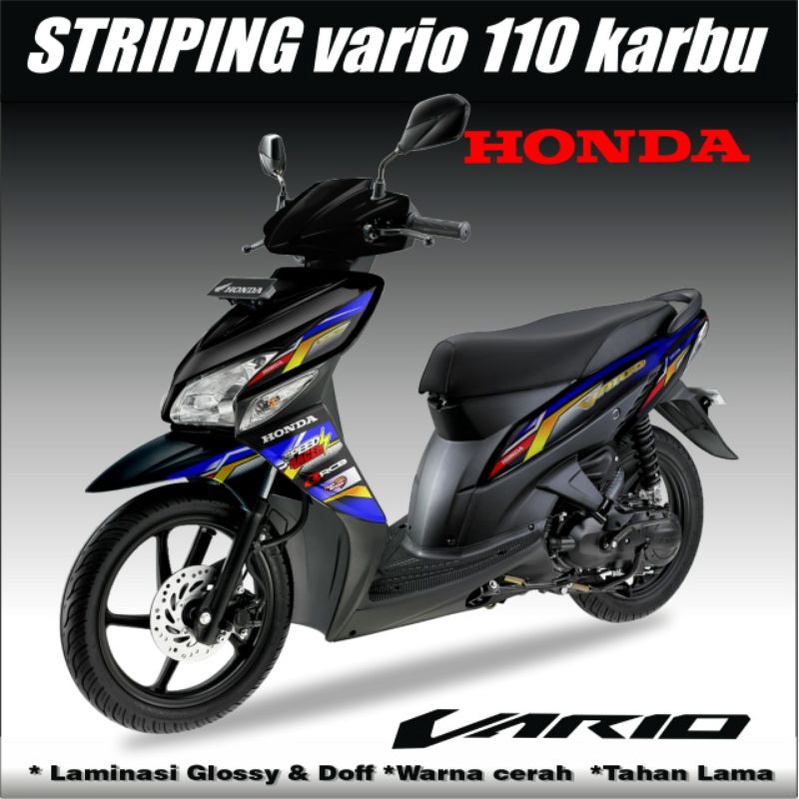Striping Vario 110 Karbu Cw lama / Stiker Variasi list Vario 110 Karbu Racing