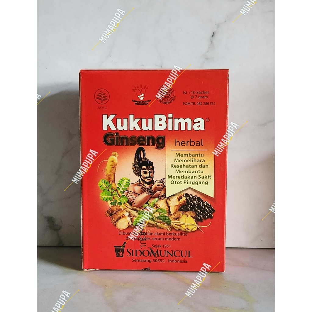 

Jamu kuku bima ginseng isi 10 Sachet Sido Muncul