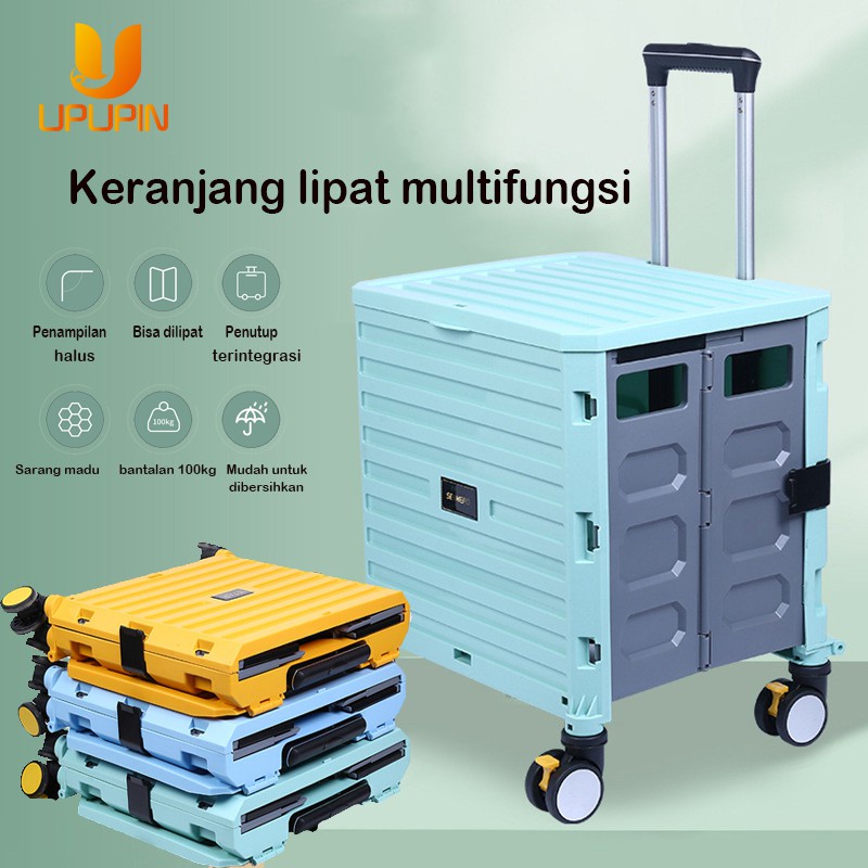 Troli barang/troli galon/troli belanja /Troley troli lipat bawa aqua galon dan gas trolley barang serbaguna trailer lipat