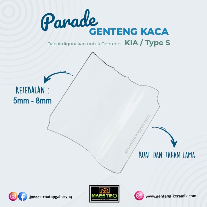 Genteng Kaca KIA 5 mm