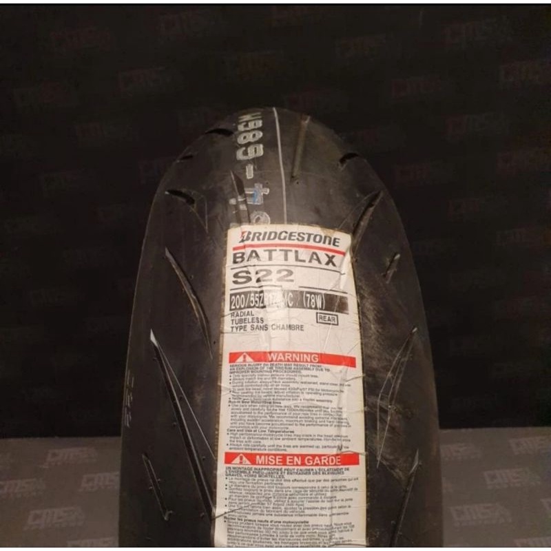 Ban merk Battlax Bridgestone S22Ukuran 200 55 17