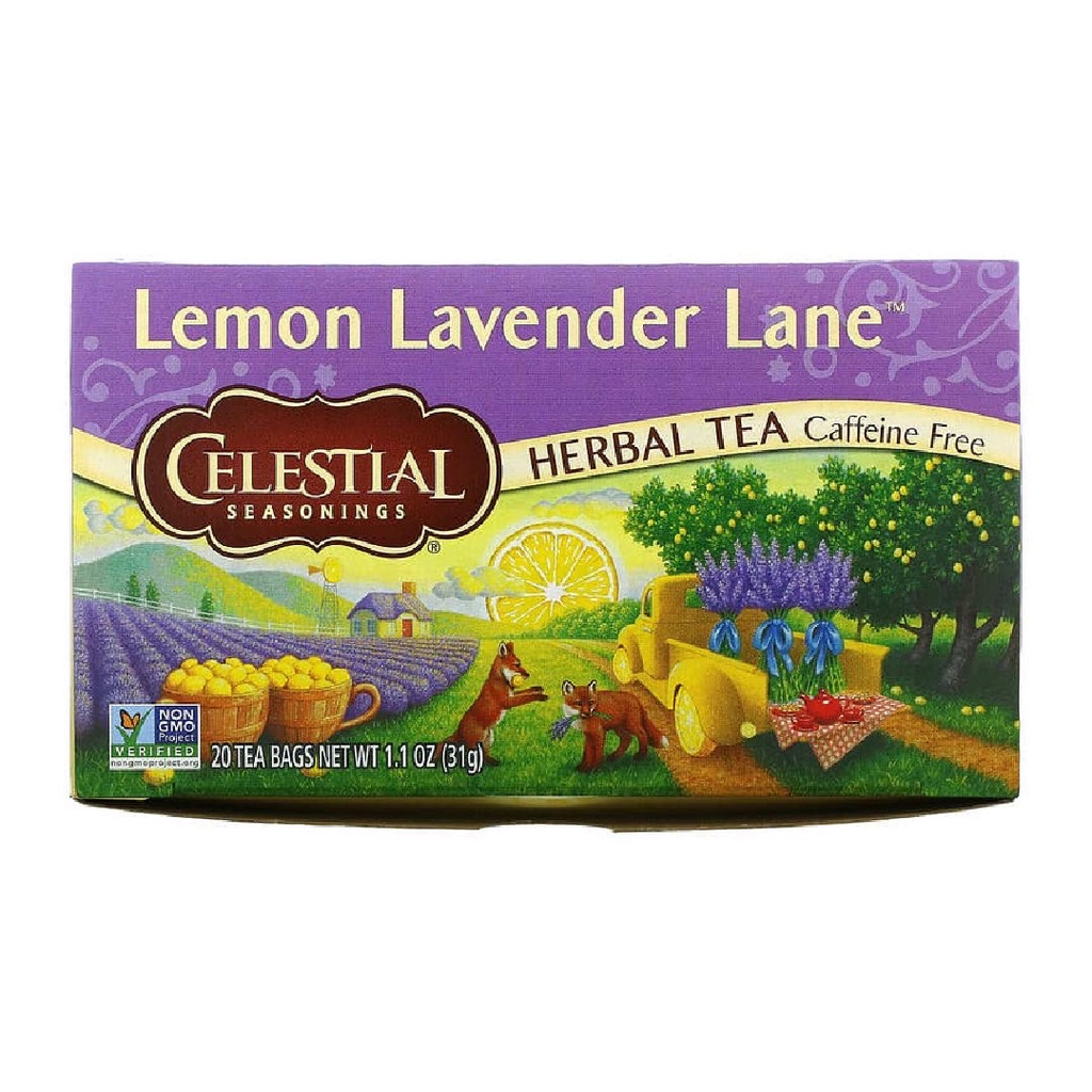 Celestial Seasonings Lemon Lavender Lane Herbal Tea 20s x 1.55gr