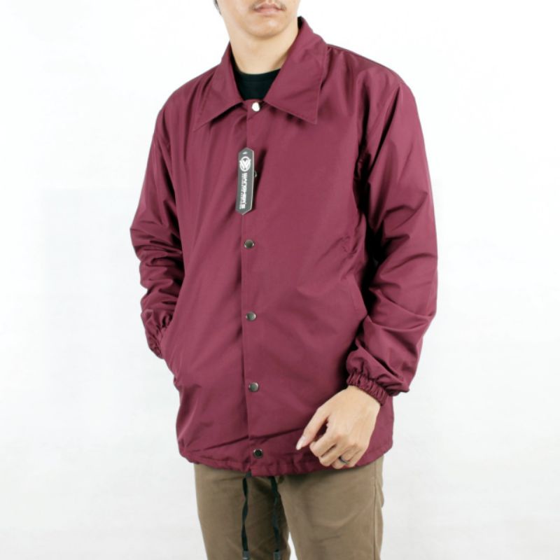 [WANGKER'S Original] Jaket Pria Coach Polos Simple