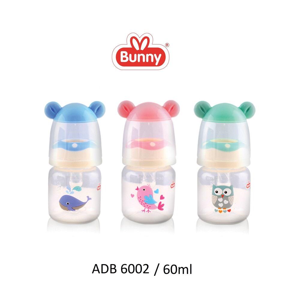 LUSTY BUNNY BOTOL SUSU BAYI REGULER SLIM NECK 60ml 125ml 250ml BPA FREE DB2410 DB1210 DB2409 DB1209 ADB6002