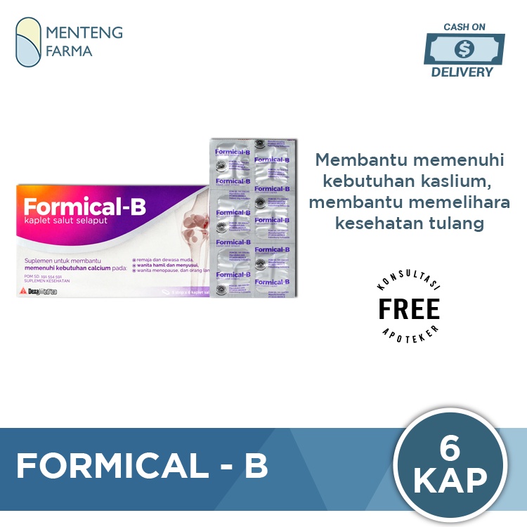 Formical-B 6 Kaplet - Suplemen Penambah Kalsium