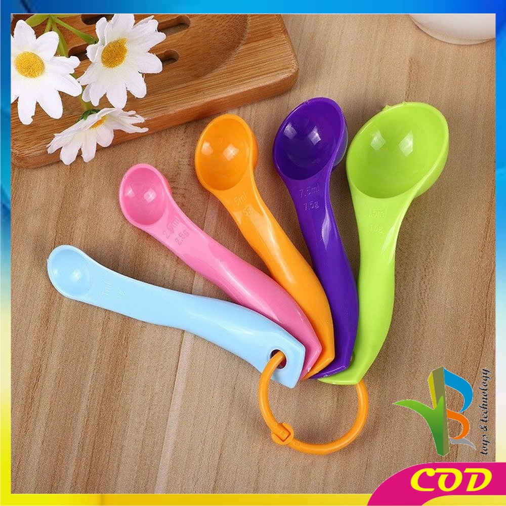 RB-C142 Sendok Takar Set 5IN1 Measuring Spoon Sendok Ukur Bumbu Dapur Sendok Takaran MPASI Bayi