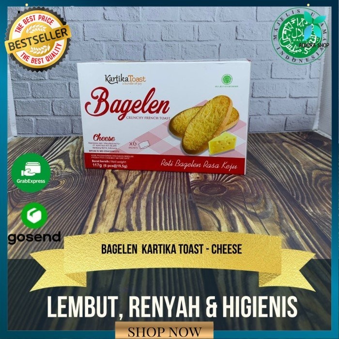 

Bagelen Kartika Toast 1 Dus Isi 6 Sachet Rasa Cheese Keju Bagelan