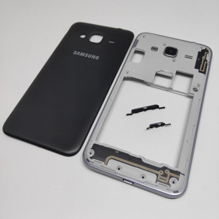 Casing Fullset Samsung Galaxy J3 2015 2016 J300  Tulang dengan Backdoor  Samsung Galaxy J3 Kesing Case Bezel