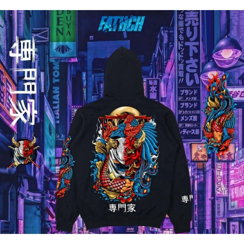 Hoodie Fathch Nmax Vol.1 Phoenix X Taisho Sanshoku Generasi Pertama