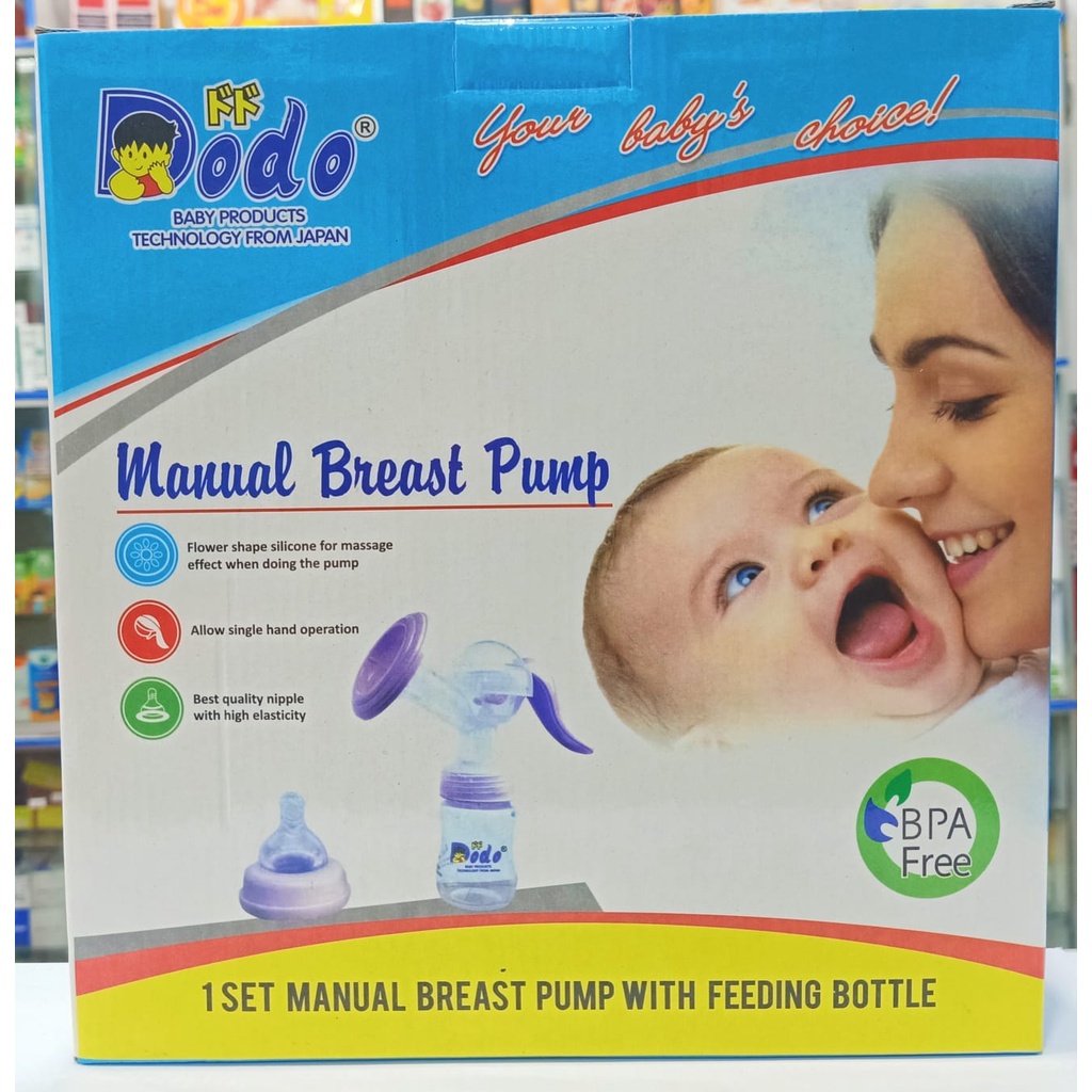 Pompa Asi Breast Pump Dodo Manual With Feeding Bottle