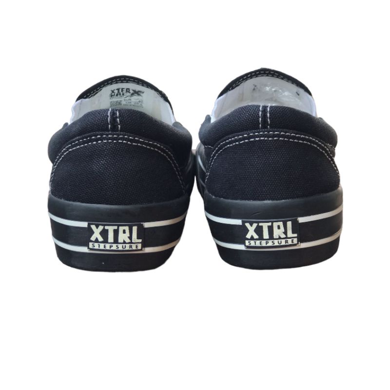 Sepatu XternalStepSure - Slip On Aphrodite Black Oreo Bordir