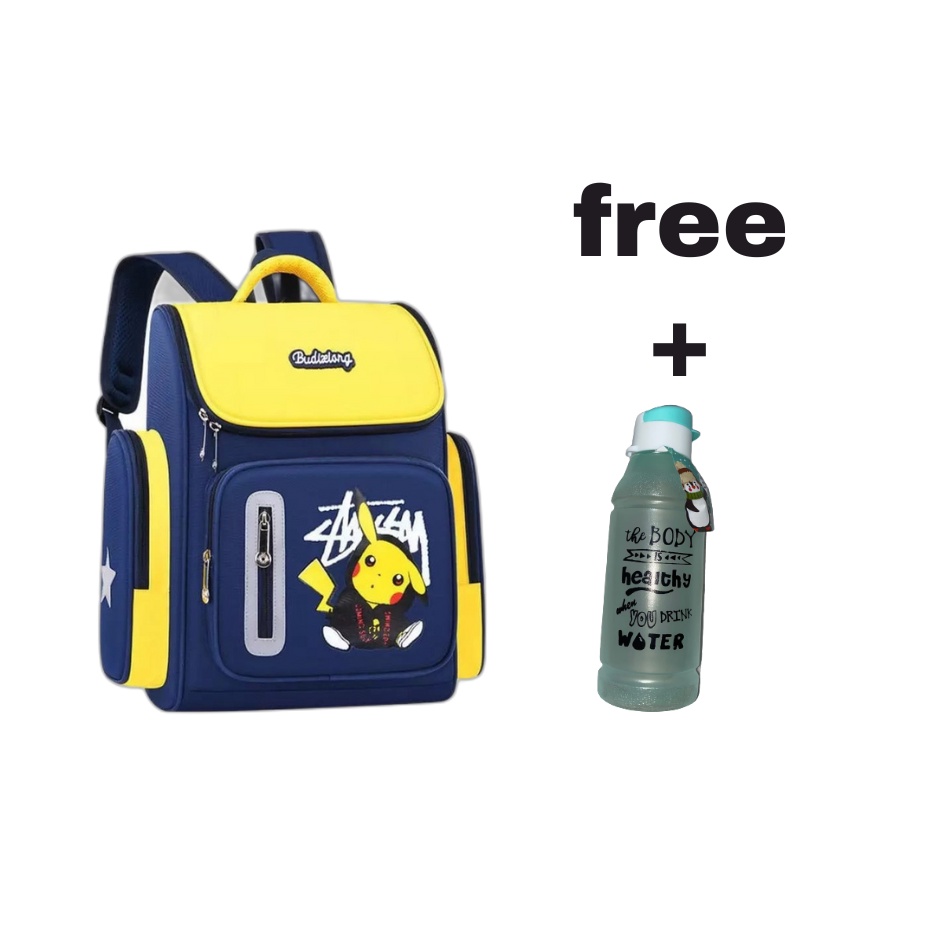 ARMELIA SHOP_Backpack Double Decker_Tas Anak Sekolah_Tas Ransel Unicorn_Superhero_Paw_ Motip Spidermen