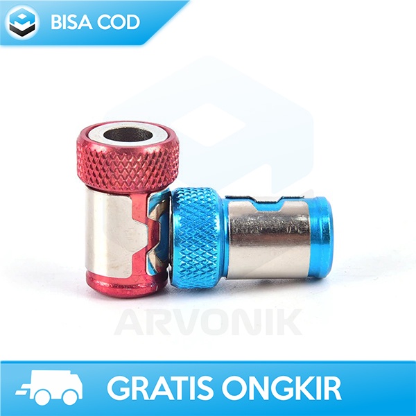 KONEKTOR RING MAGNETIZER EKSTENSI OBENG MAGNETIC BY HELTC BESI 20MM