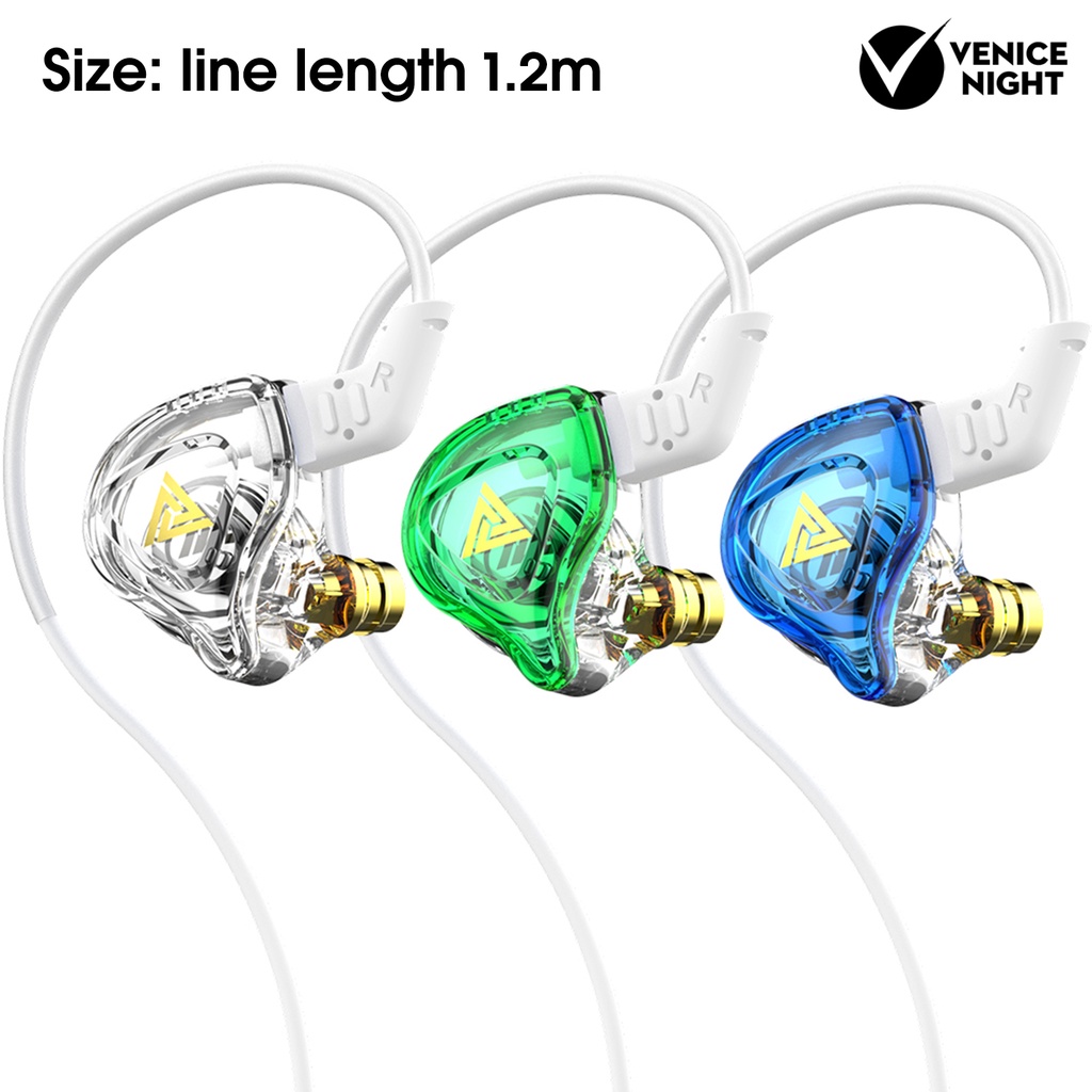 (VNEP) (Berkabel) QKZ AK6-DMX Earphone Line Control Moving-coil Mega Bass HiFi Sound In-ear Earbud untuk Ponsel