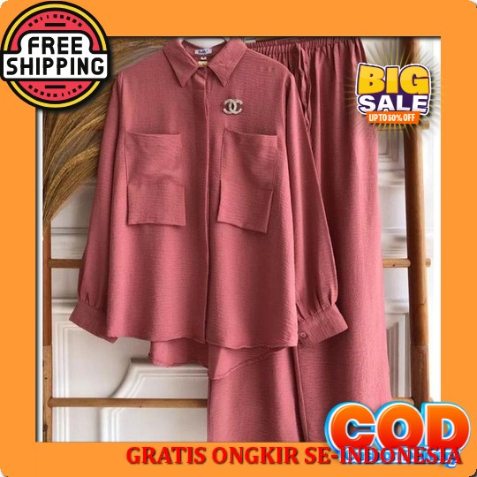 New One Set Audi Setelan Wanita Model Terbaru // Setelan Wanita Motif Kekinian // Baju Atasan Wanita