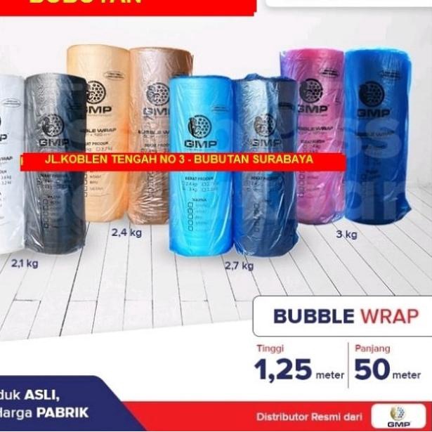 

Bubble Wrap Roll Hitam / Bening 125 Cm x 50 Meter - HITAM, TEBAL 2.1KG